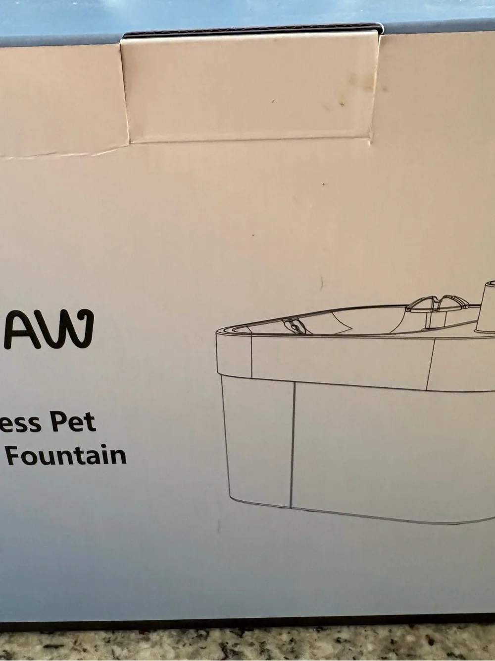 Hapaw white Wireless Pet water Fountain Model P003 New in Box
